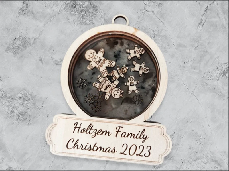 Holiday Family Snowglobe Ornament
