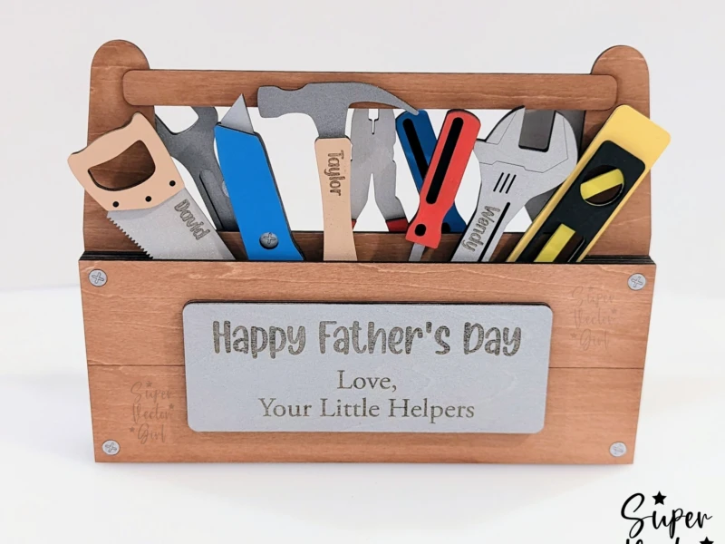 Personalized Father's Day Tool Box - Little Helpers