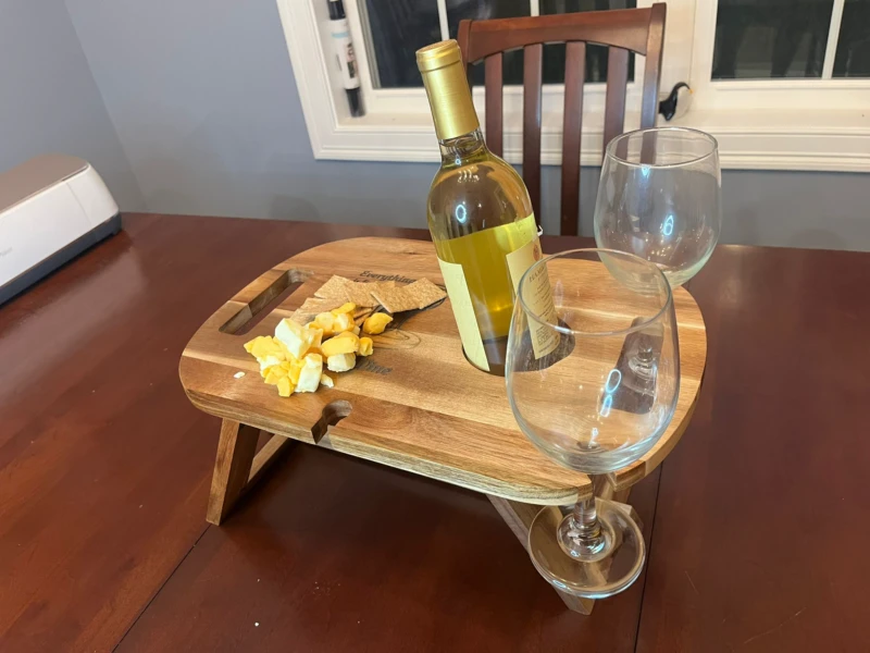 Autumn Picnic, indoor outdoor serving tray/wine holder