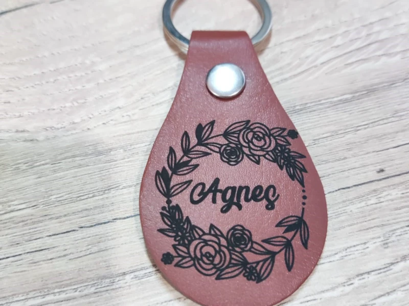 Key ring in leather