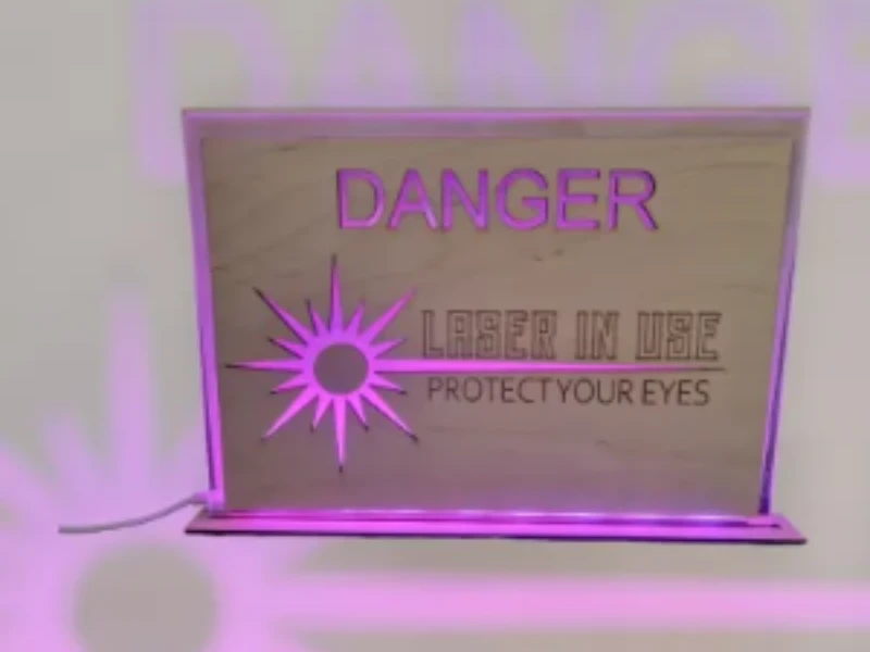 Danger-Laser in Use