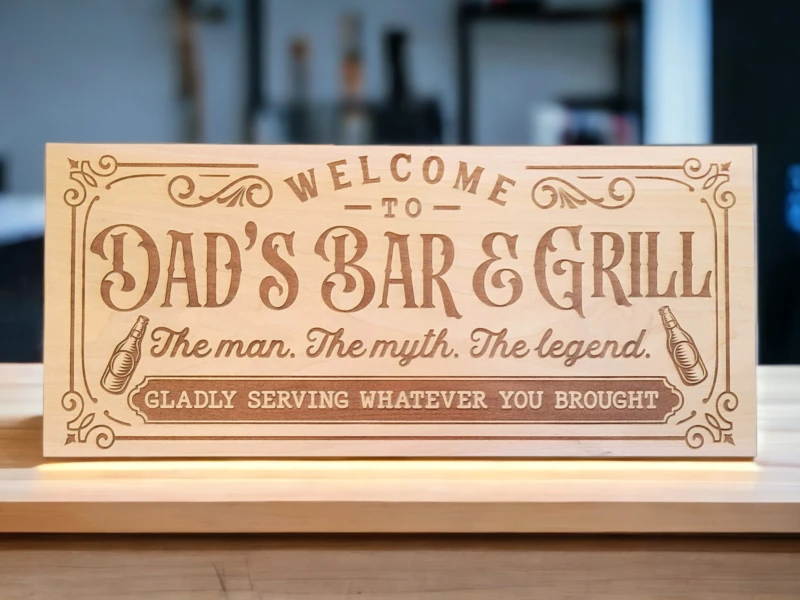 Sign for Father's Day gift