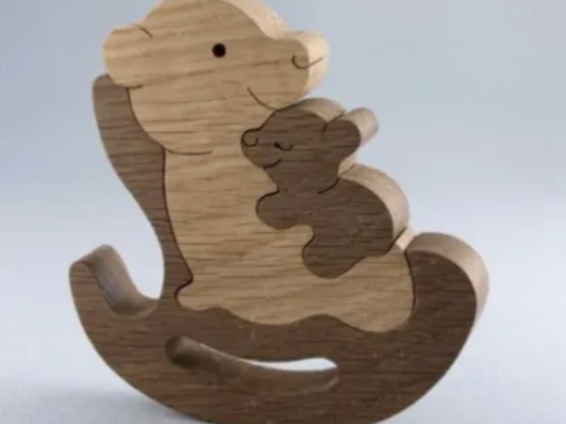 Cute Hug Bear Ornament