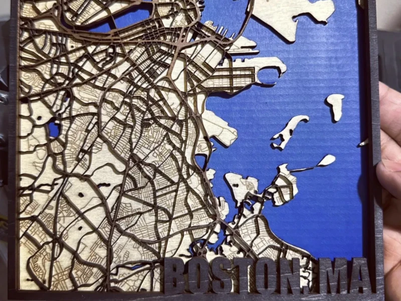 City of Boston layered map