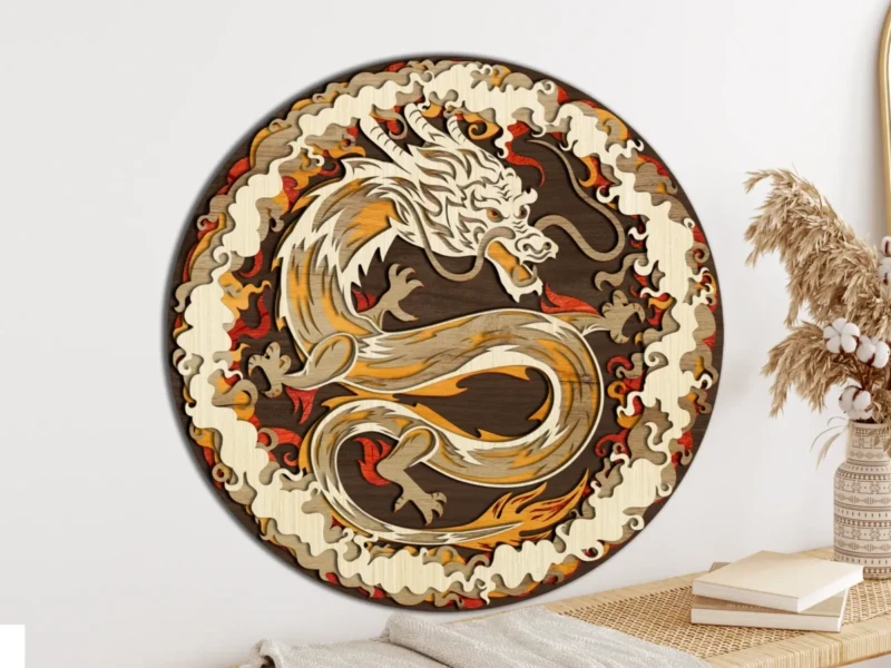 Multilayer Wall Decoration Chinese Dragon