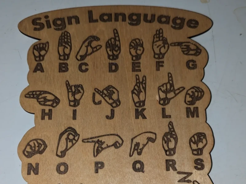 Magnetic Sign Language Board (week 5 Educational)