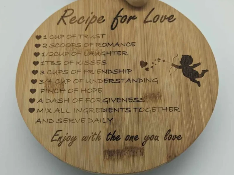 Cutting Board Recipe for love
