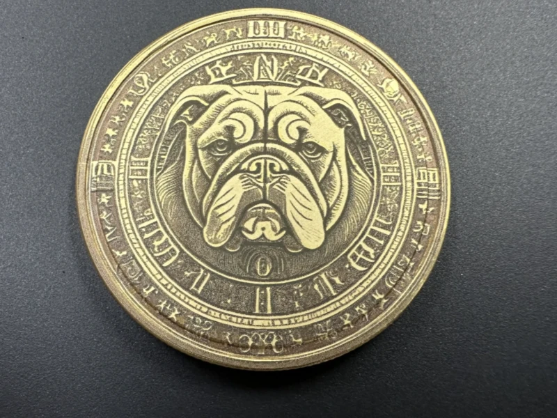 Brass Bulldog Coin