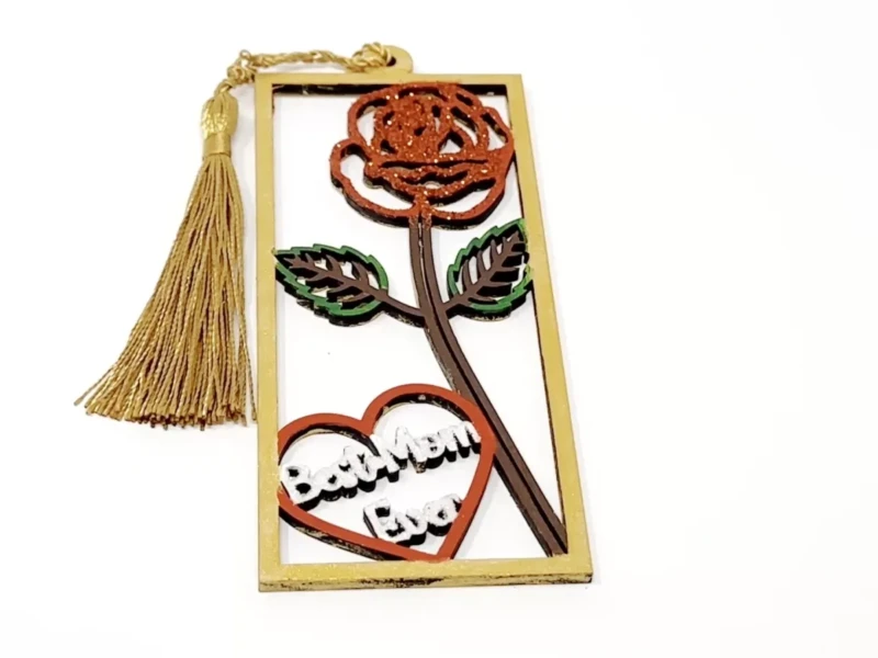 How to Create a Rose Bookmark Gift for Mother's Day with xTool M1 | xTool M1 Laser Cutter Bookmark 