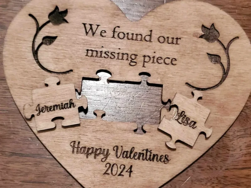 Missing Piece Puzzle Heart