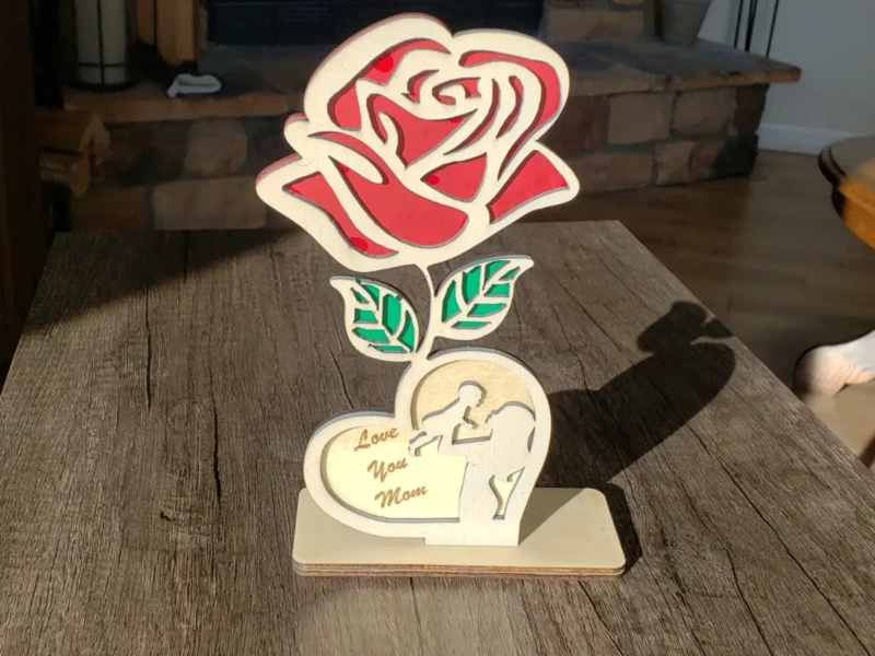 Table Rose for Mom 