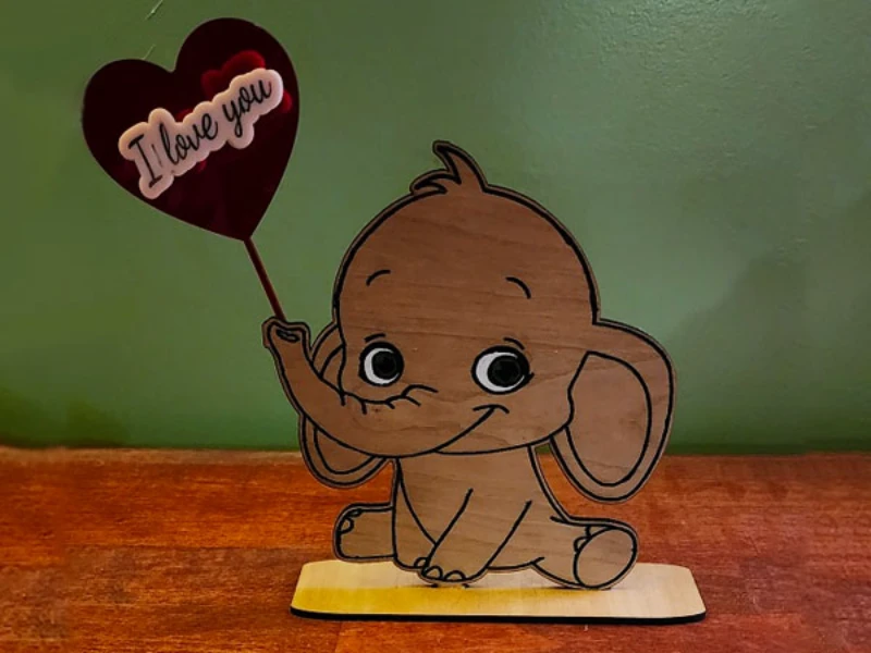  Baby Valentine Elephant with interchangeable Heart/rose @ValentineWeTime