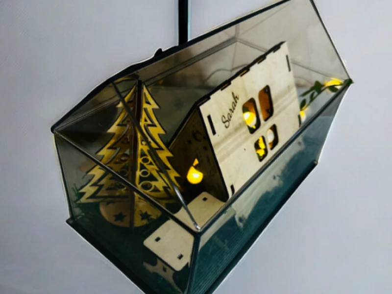 Tent with Light in display house Gift