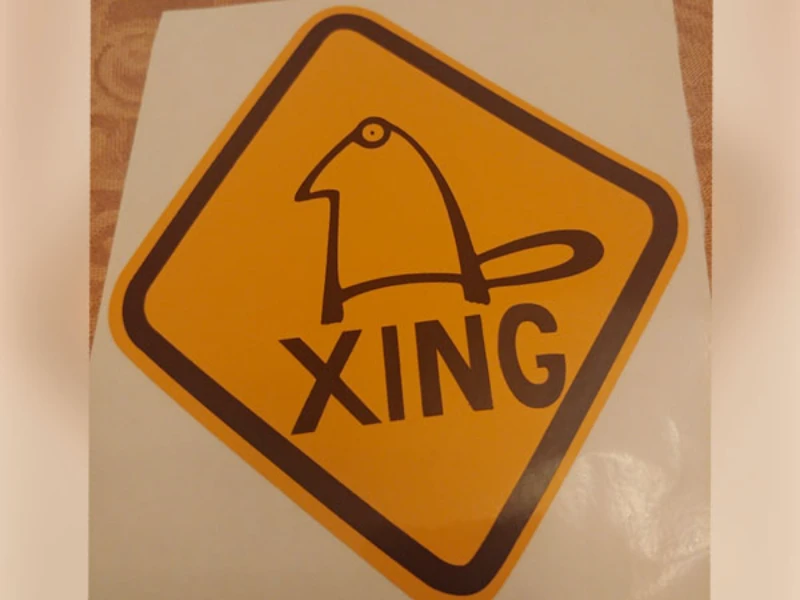 Beaver Xing Sticker